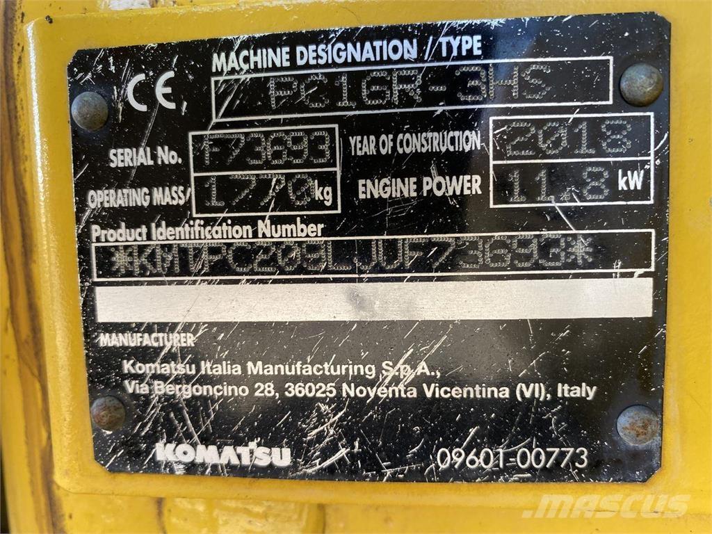 Komatsu PC16R-3HS Escavadoras de rodas