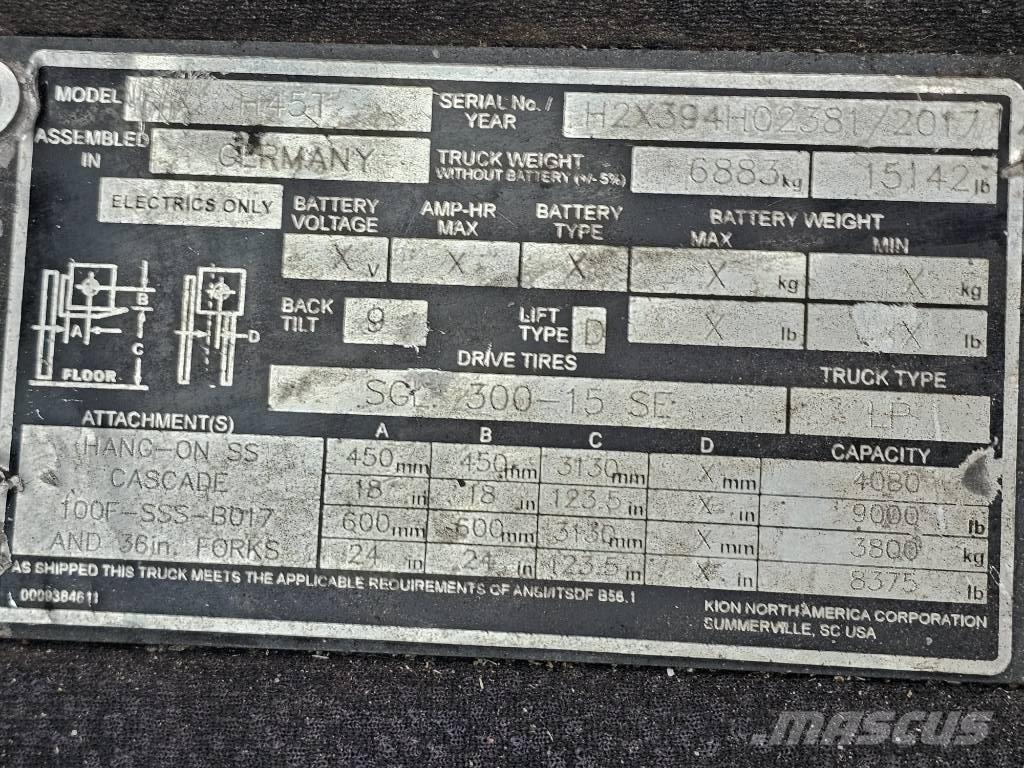 Linde H45T Empilhadores a gás