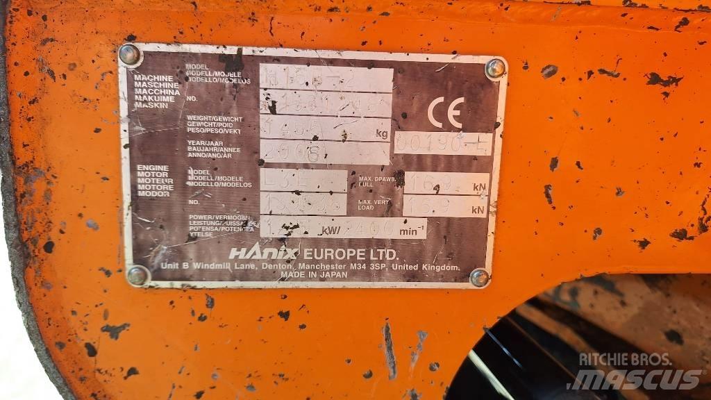 Hanix H15B-2 Mini Escavadoras <7t
