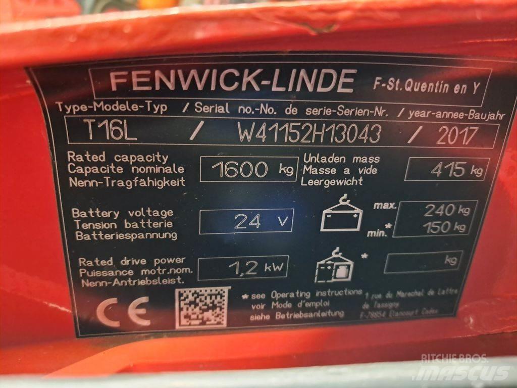 Linde T16L Porta palettes