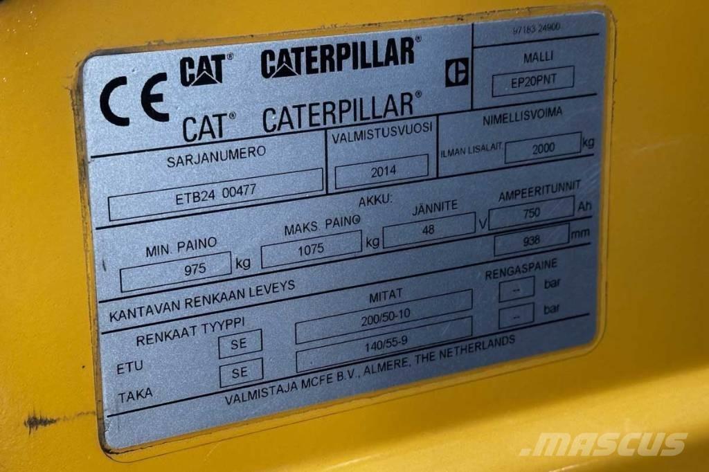 CAT EP 20 Empilhadores eléctricos