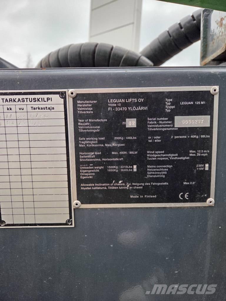 Leguan 125M1 Elevadores braços Telescópicos
