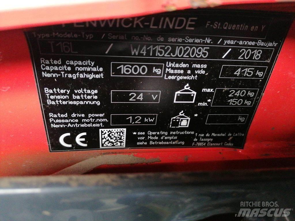 Linde T16L Porta palettes