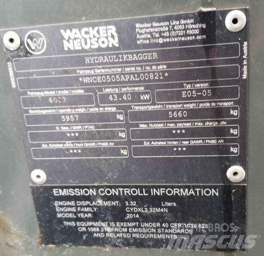 Wacker Neuson 6003 Escavadoras de rastos
