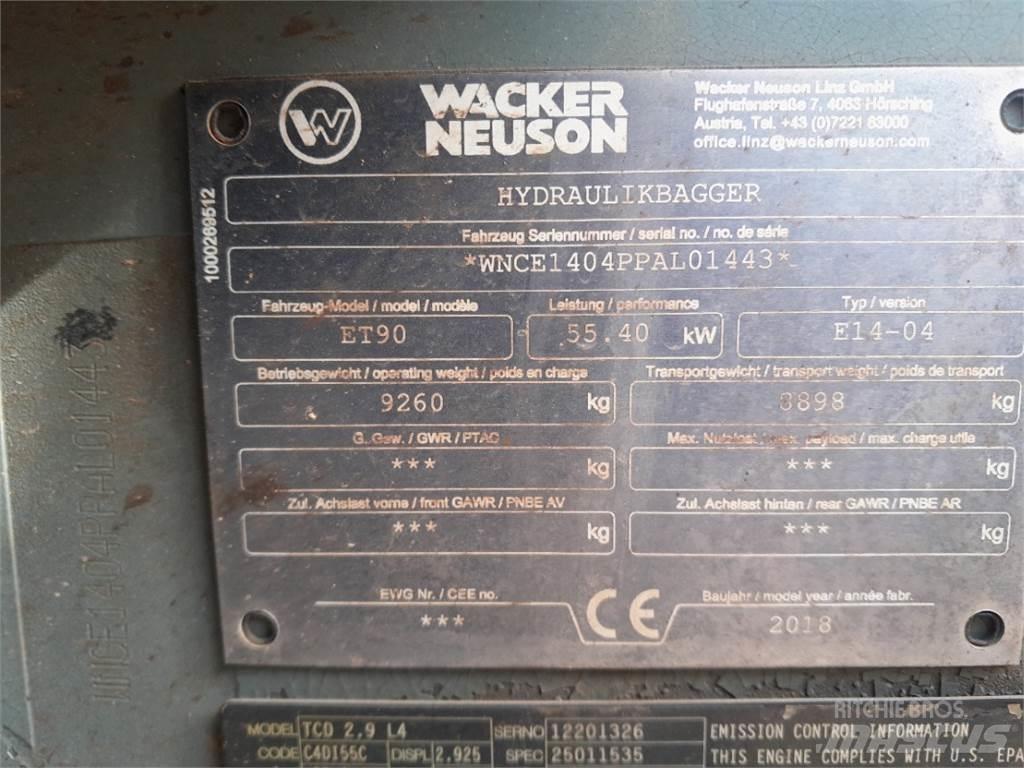 Wacker Neuson ET90 Mini Escavadoras <7t
