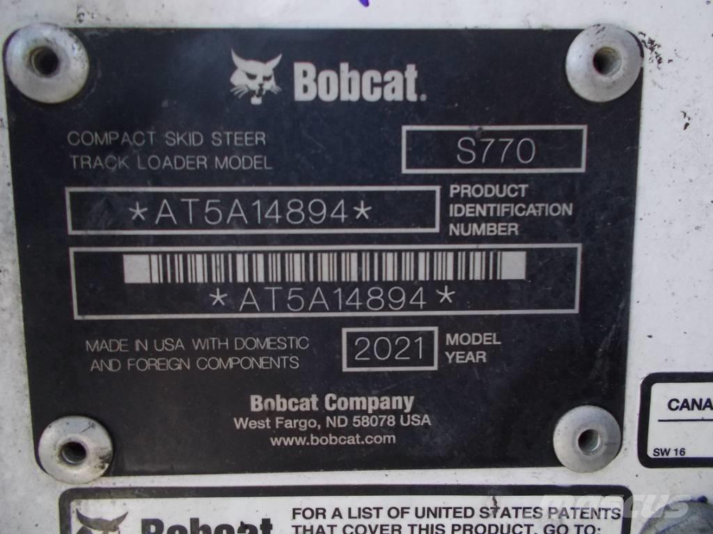 Bobcat S770 Carregadoras de direcção deslizante