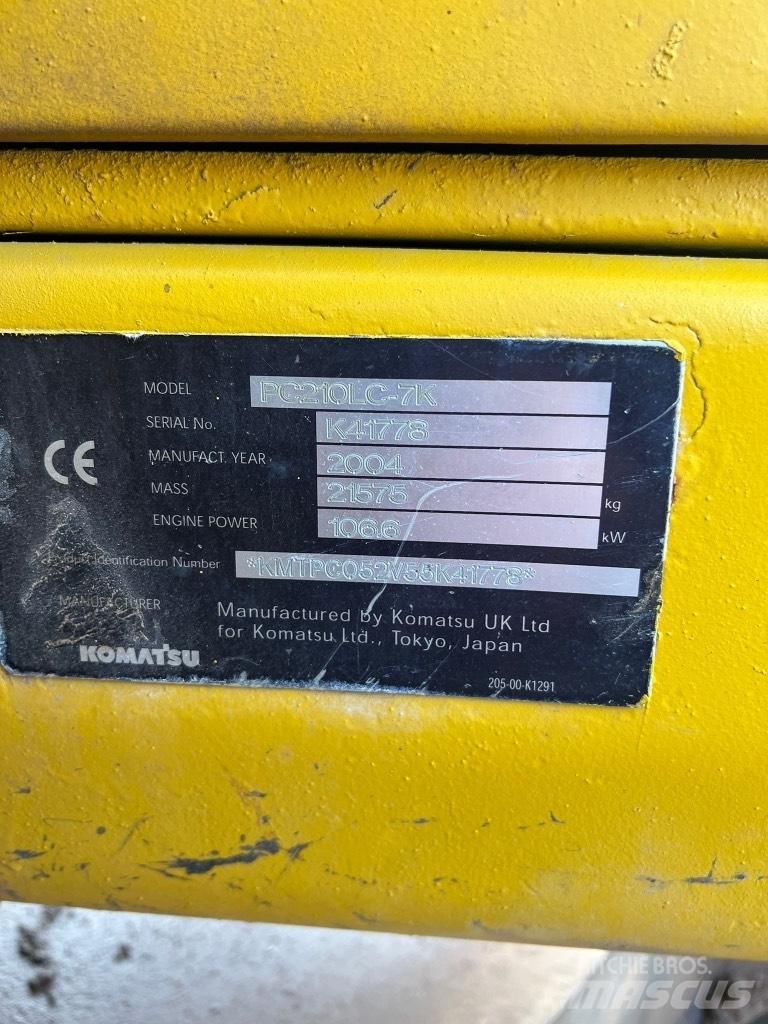 Komatsu PC 210 LC-7K Escavadoras de rastos
