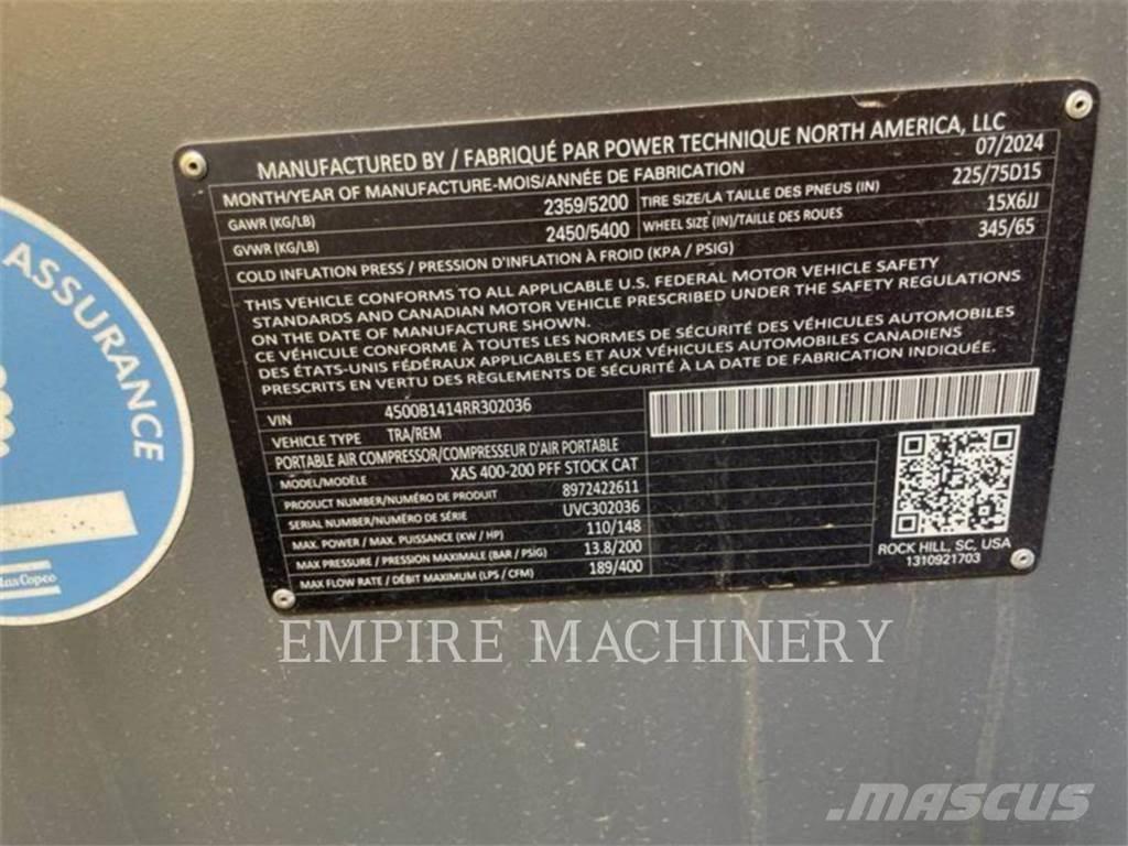 Atlas Copco XAS400CD Compressores
