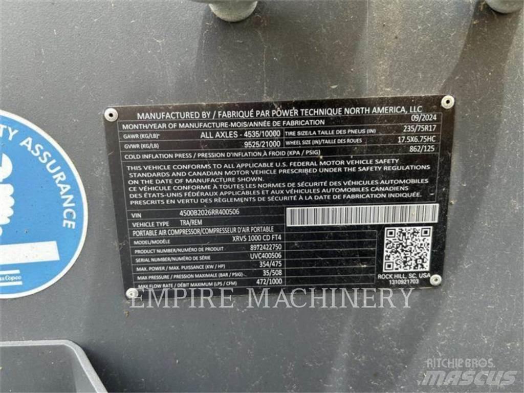 Atlas Copco XRVS1000CD Compressores