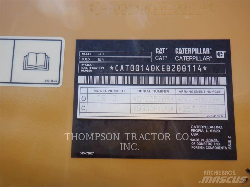 CAT 140 Motoniveladoras