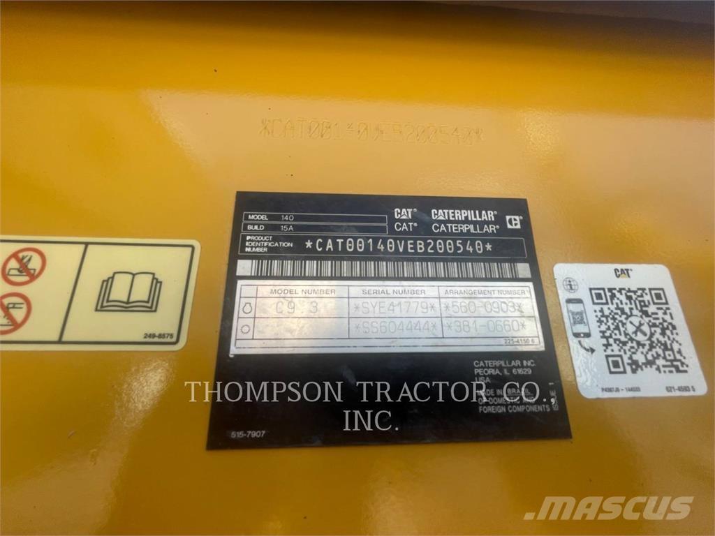 CAT 140 Motoniveladoras