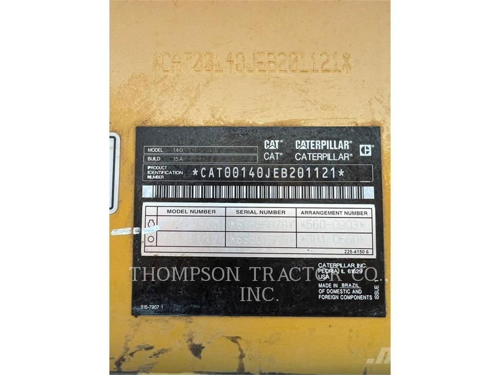 CAT 140 Motoniveladoras
