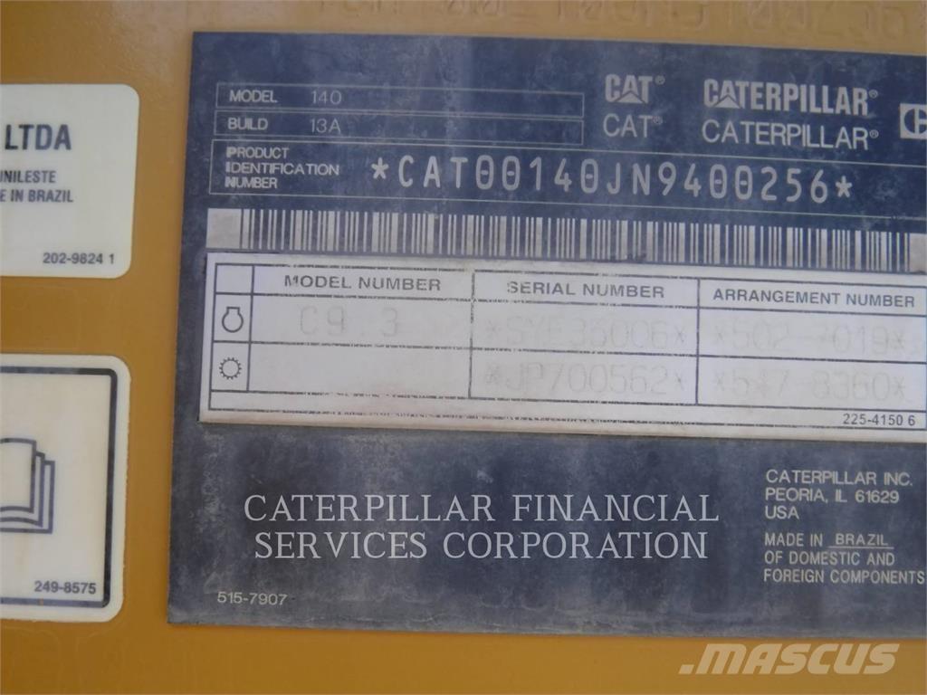 CAT 140-13 Motoniveladoras