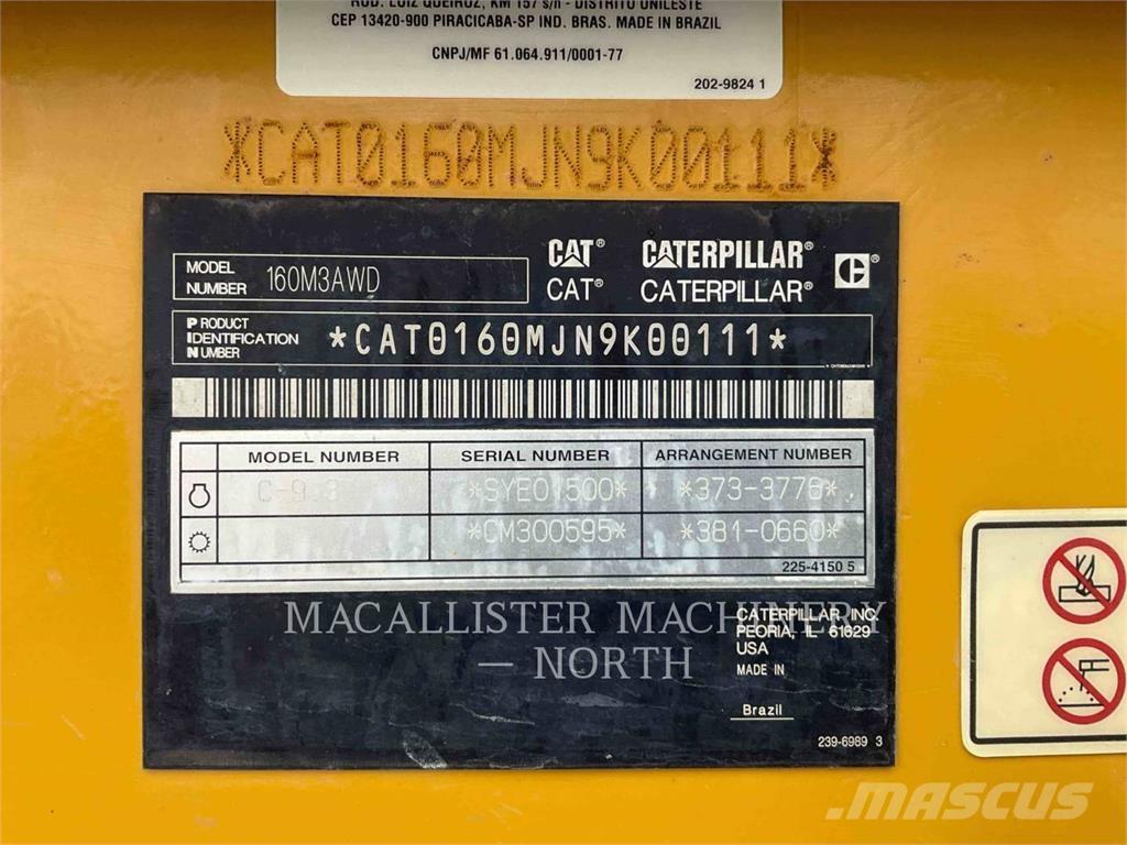 CAT 160M3AWD Motoniveladoras