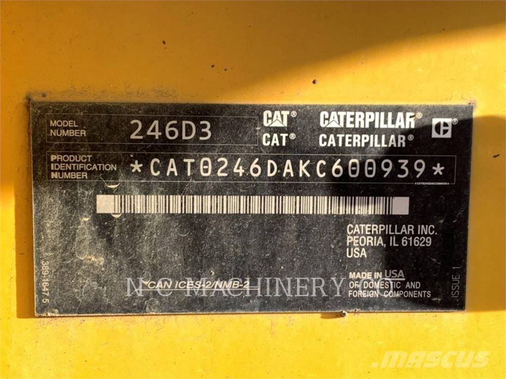 CAT 246D3 H3CB Carregadoras de direcção deslizante