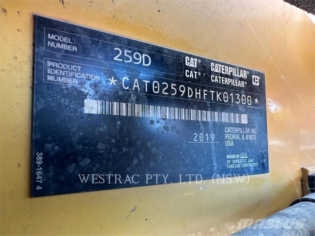 CAT 259D Pás Carregadoras de rastos