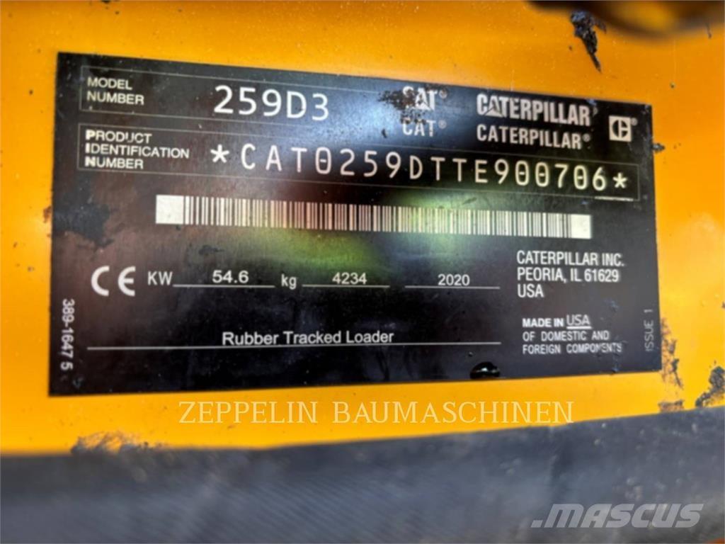 CAT 259D Carregadoras de direcção deslizante