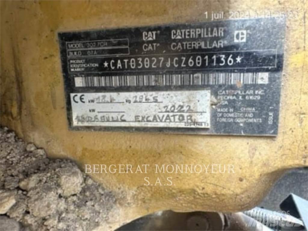 CAT 302.7 Escavadoras de rastos