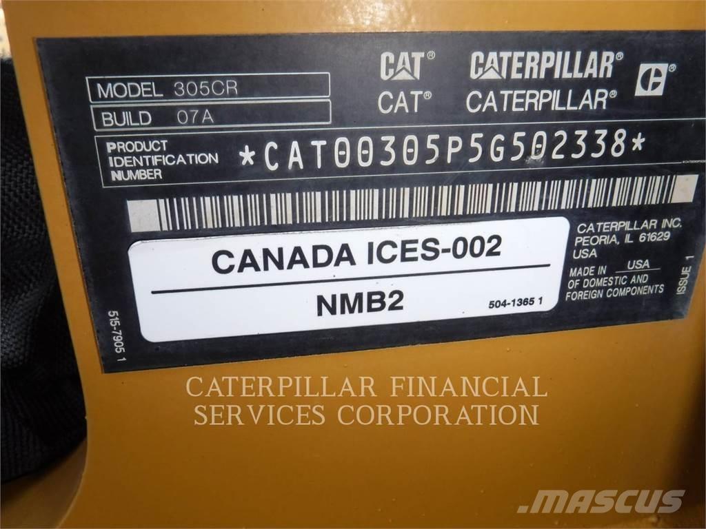 CAT 305-07CR Escavadoras de rastos