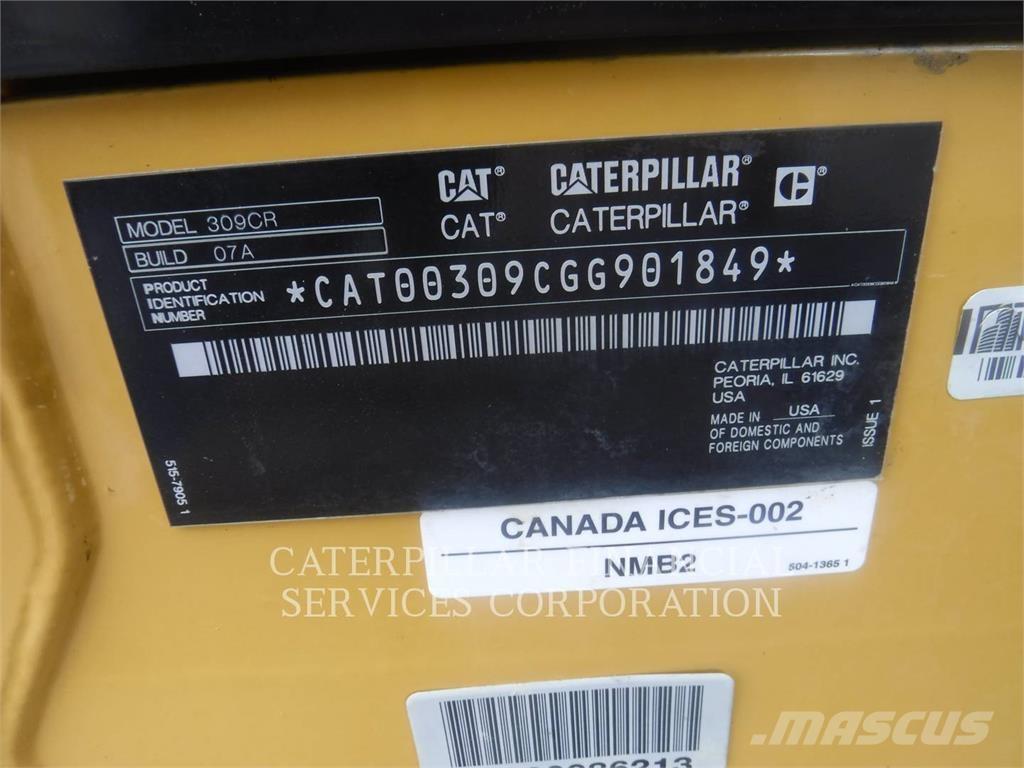 CAT 309-07CR Escavadoras de rastos
