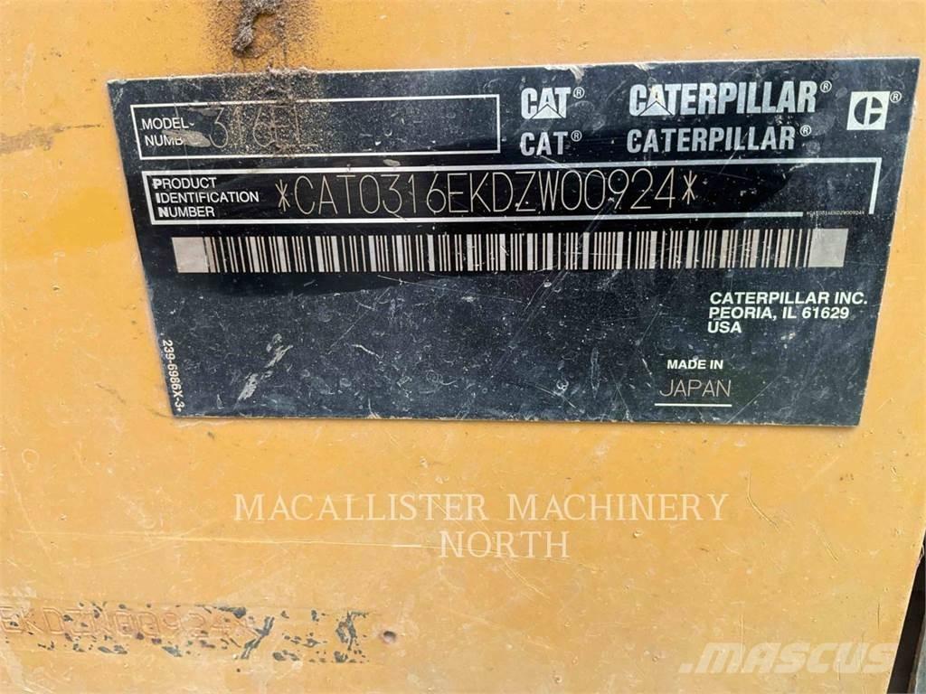 CAT 316EL Escavadoras de rastos