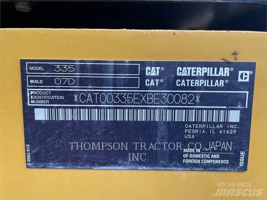 CAT 335 Escavadoras de rastos
