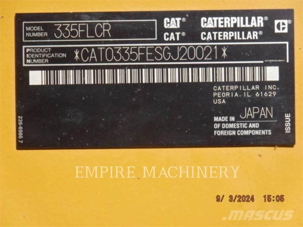 CAT 335FL P Escavadoras de rastos