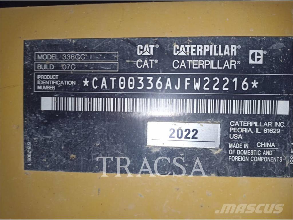 CAT 336-07GC Escavadoras de rastos