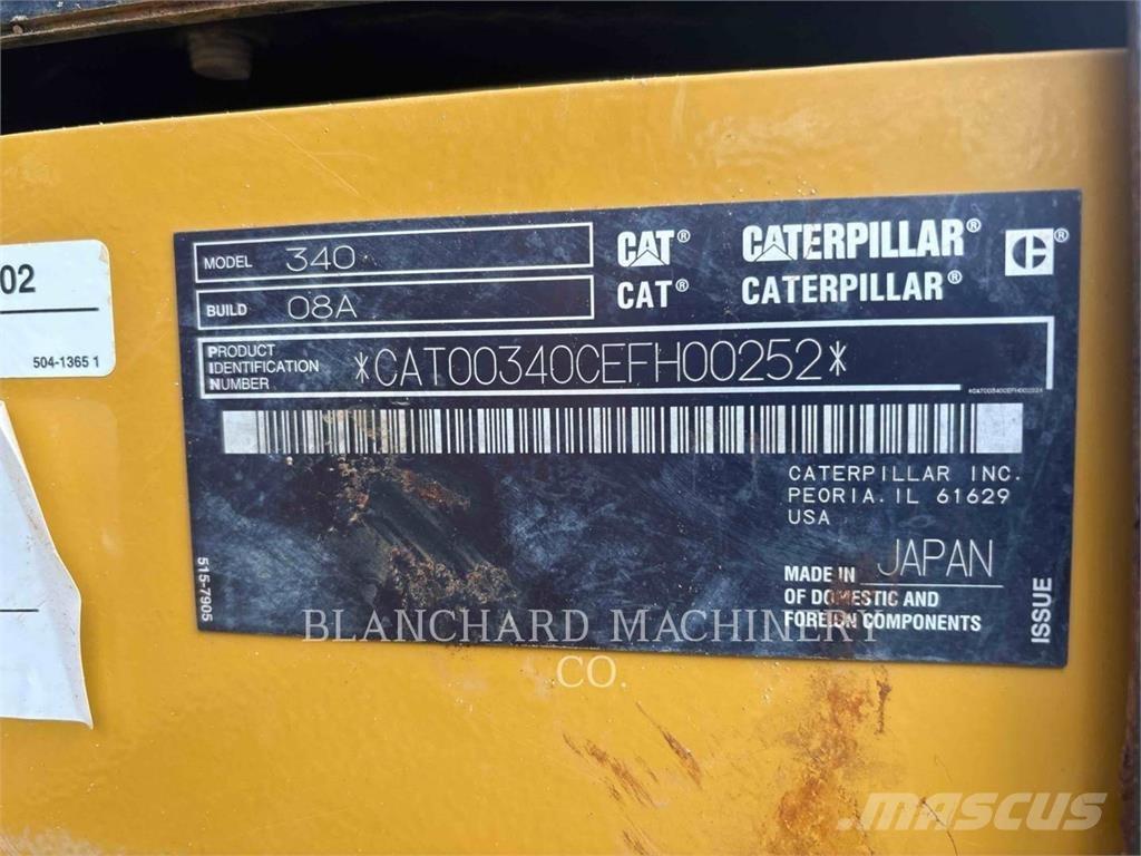 CAT 340 Escavadoras de rastos