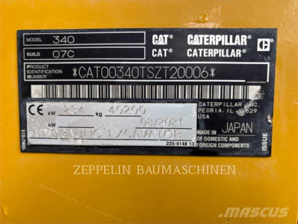 CAT 340-07A Escavadoras de rastos