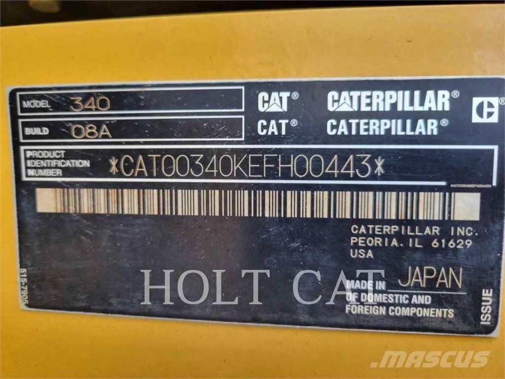 CAT 340 12 TC Escavadoras de rastos