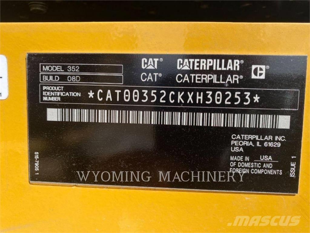 CAT 352 Escavadoras de rastos