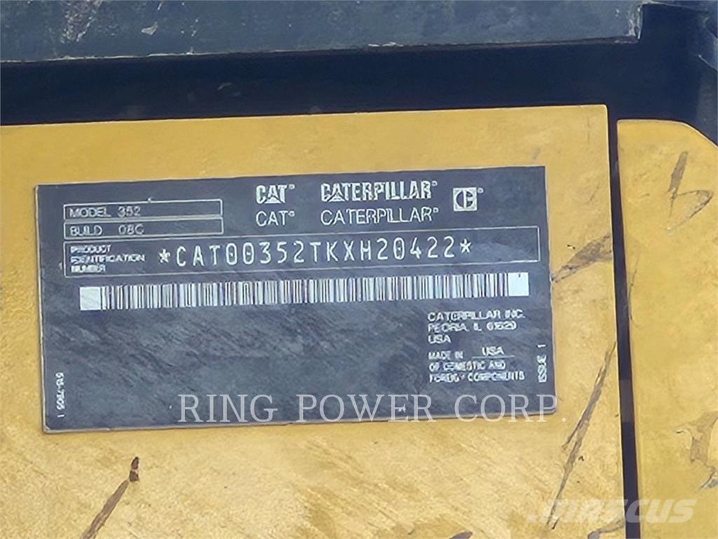 CAT 352-08 Escavadoras de rastos