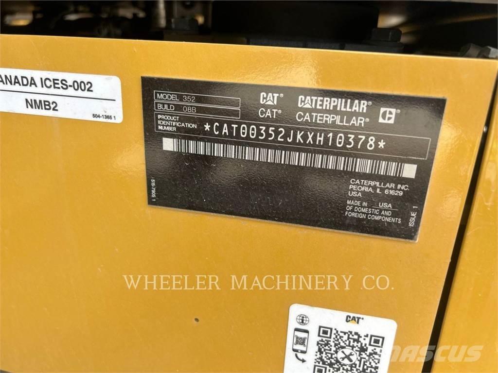 CAT 352 CF Escavadoras de rastos