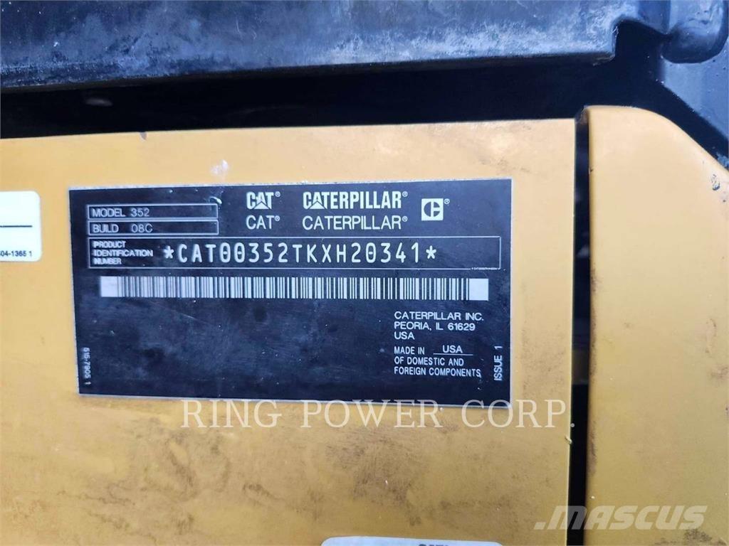 CAT 352EW Escavadoras de rastos