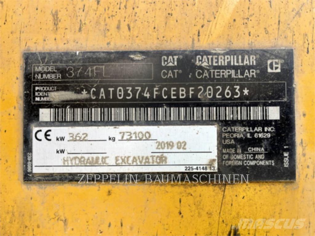 CAT 374FL Escavadoras de rastos