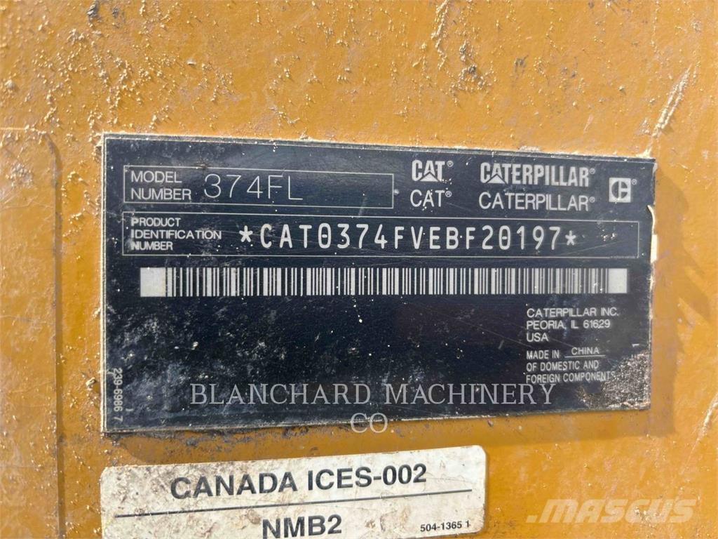 CAT 374FL Escavadoras de rastos