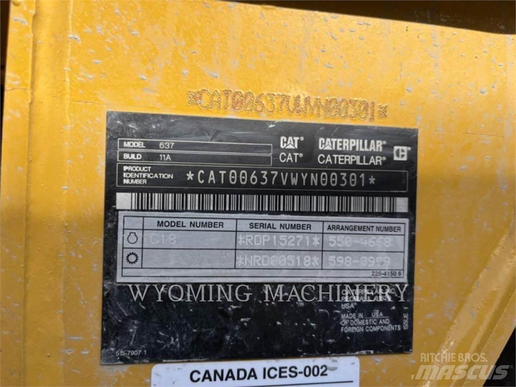 CAT 637 Raspadores