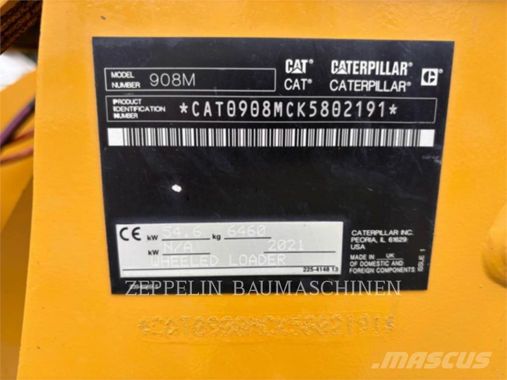 CAT 908M Pás carregadoras de rodas