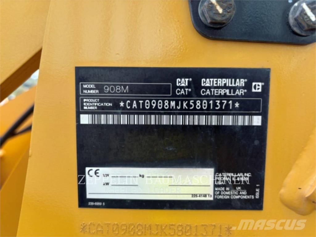 CAT 908M Pás carregadoras de rodas