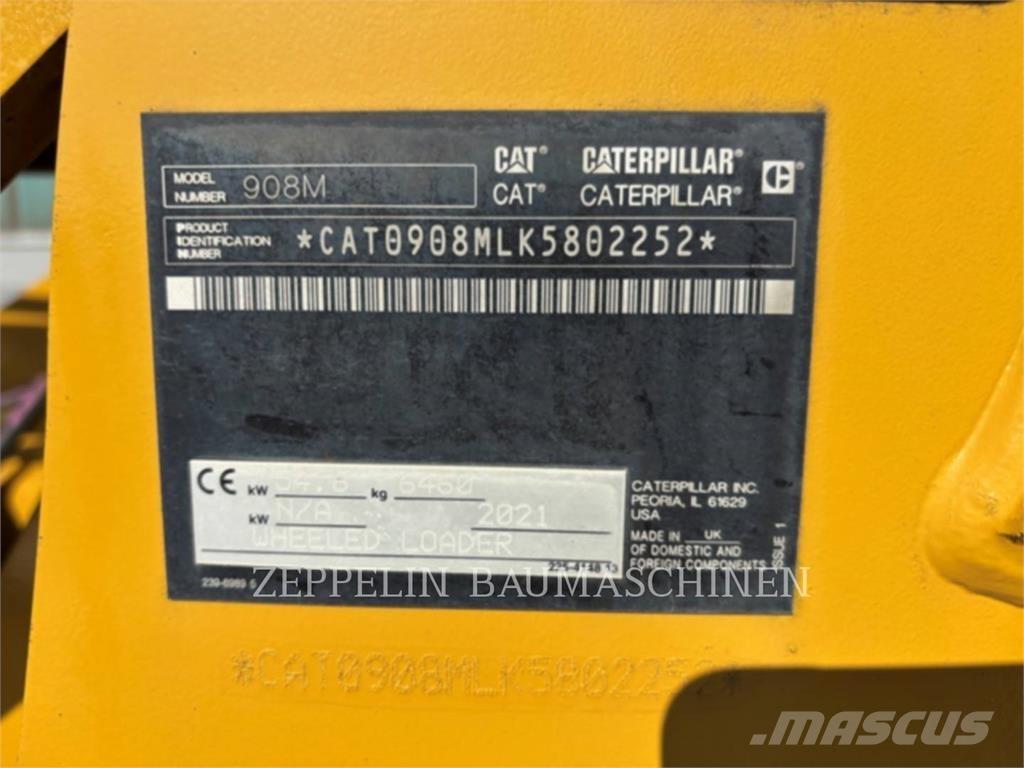 CAT 908M Pás carregadoras de rodas