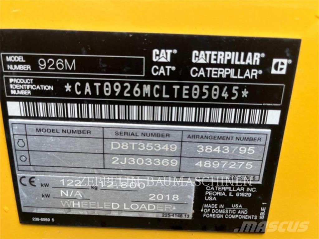 CAT 926M Pás carregadoras de rodas