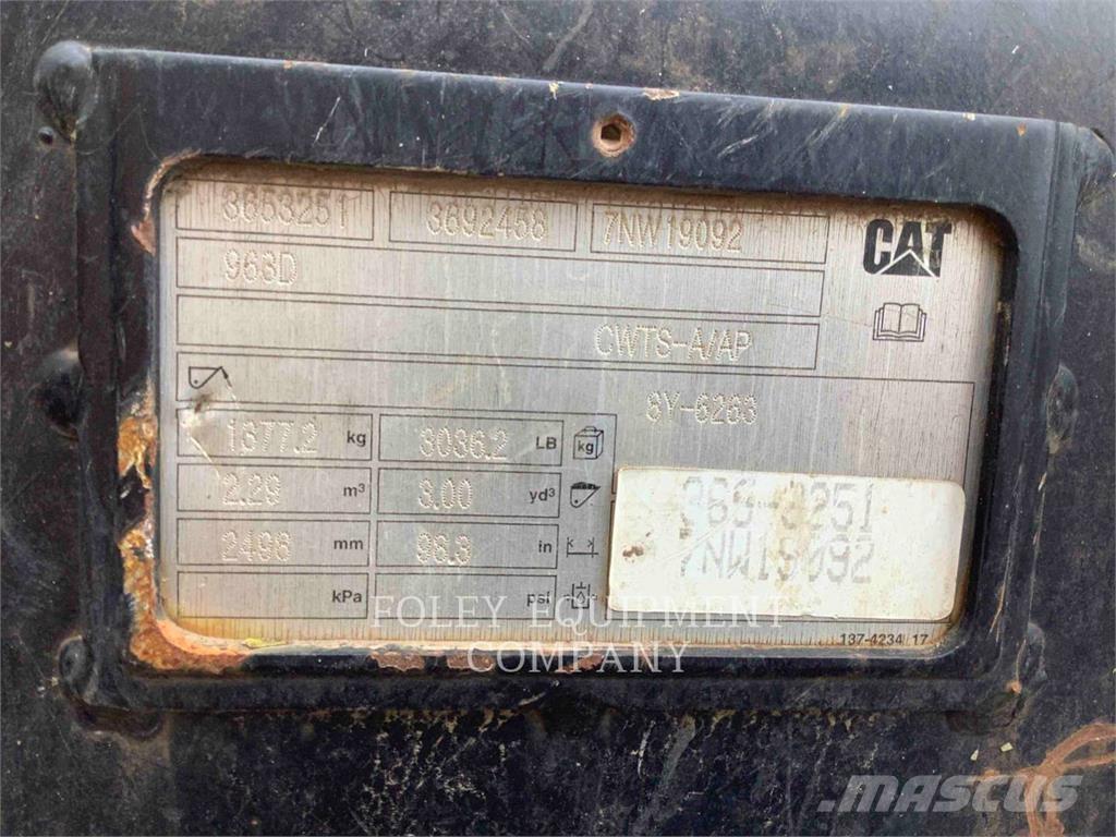 CAT 963K Pás Carregadoras de rastos