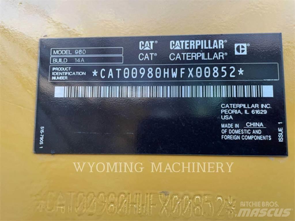 CAT 980 Pás carregadoras de rodas