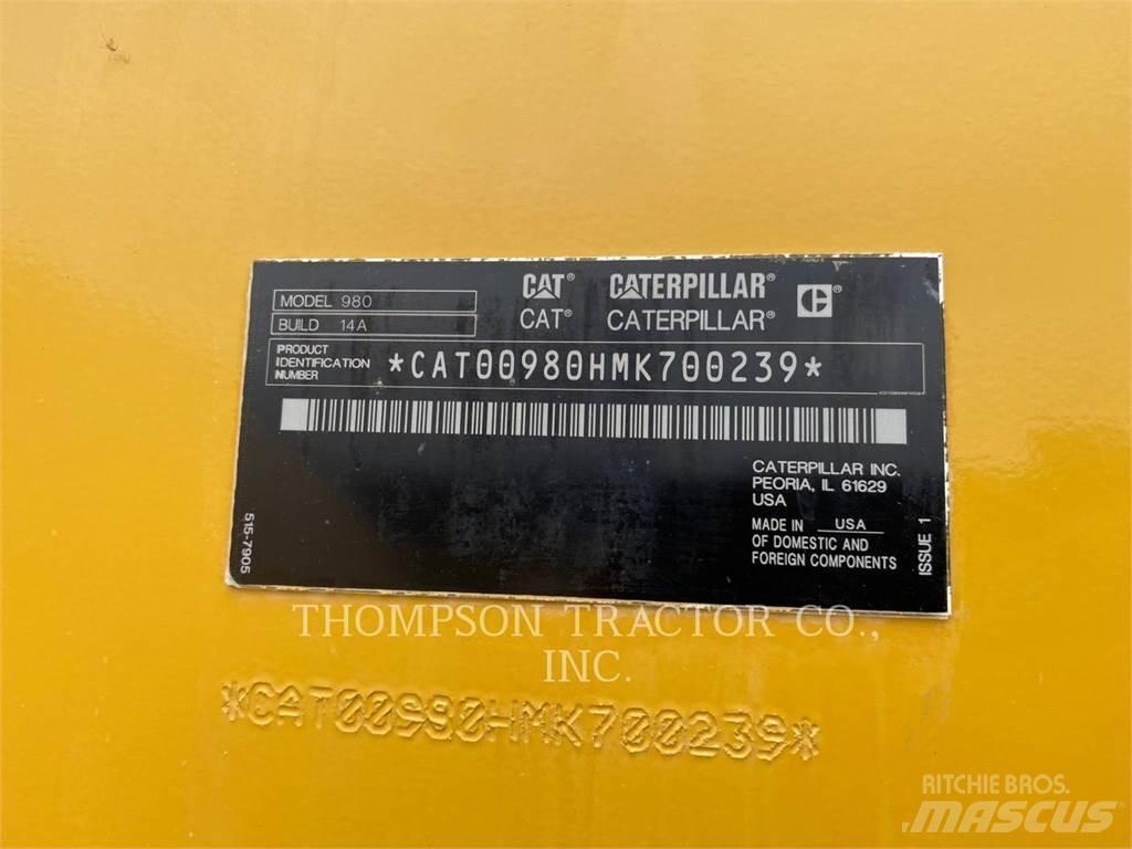 CAT 980 Pás carregadoras de rodas