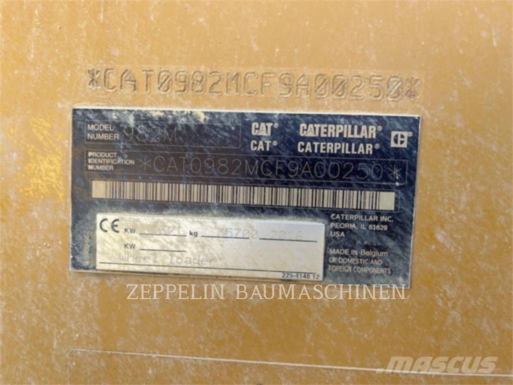 CAT 982M Pás carregadoras de rodas