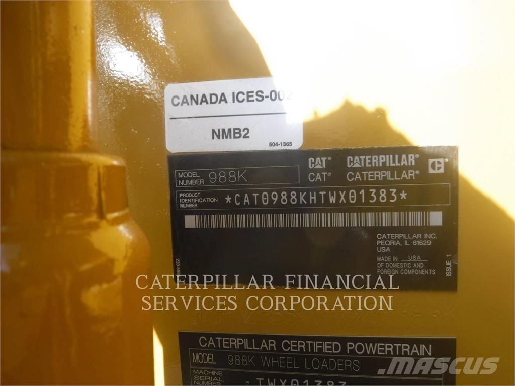 CAT 988K Pás carregadoras de rodas
