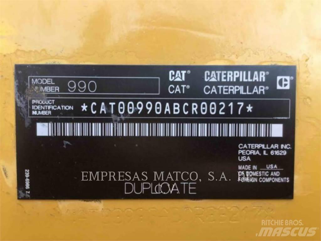 CAT 990 Pás carregadoras de rodas