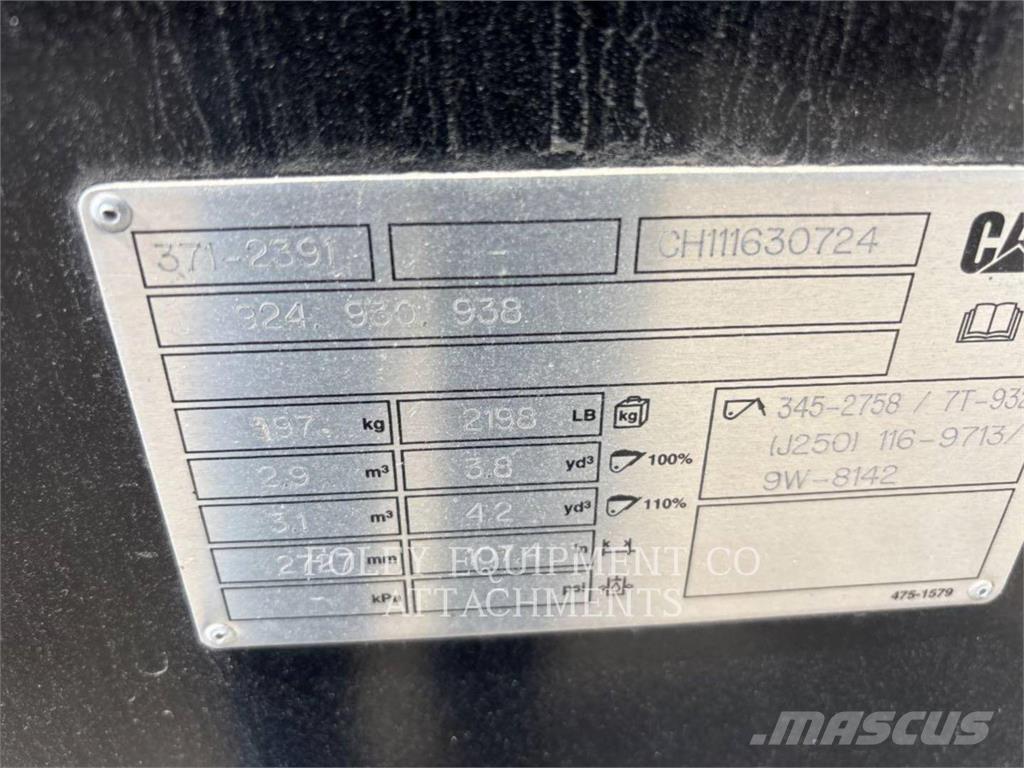 CAT BK38F38GP Pás carregadoras de rodas