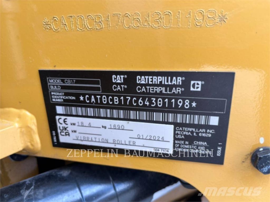 CAT CB1.7 Compactadores para terra